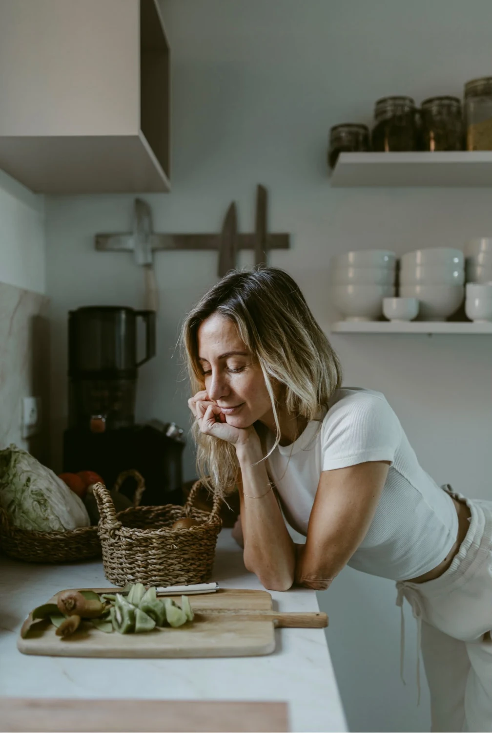 Irene Luzi nella sua cucina